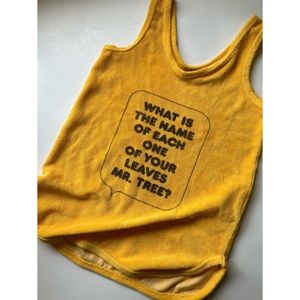 EUC Bobo Choses speech bubble terry tank dress 4/5y